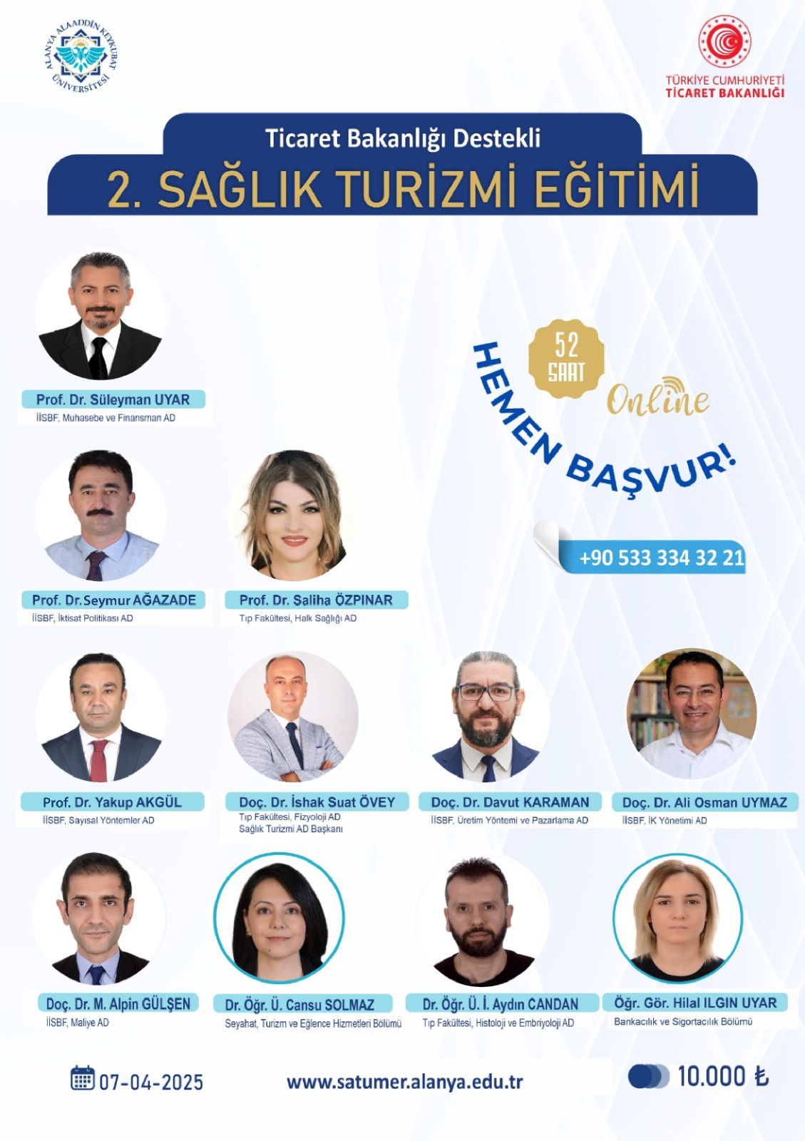 2. Sağlık Turizmi Sertifikalı Eğitimi Başlıyor